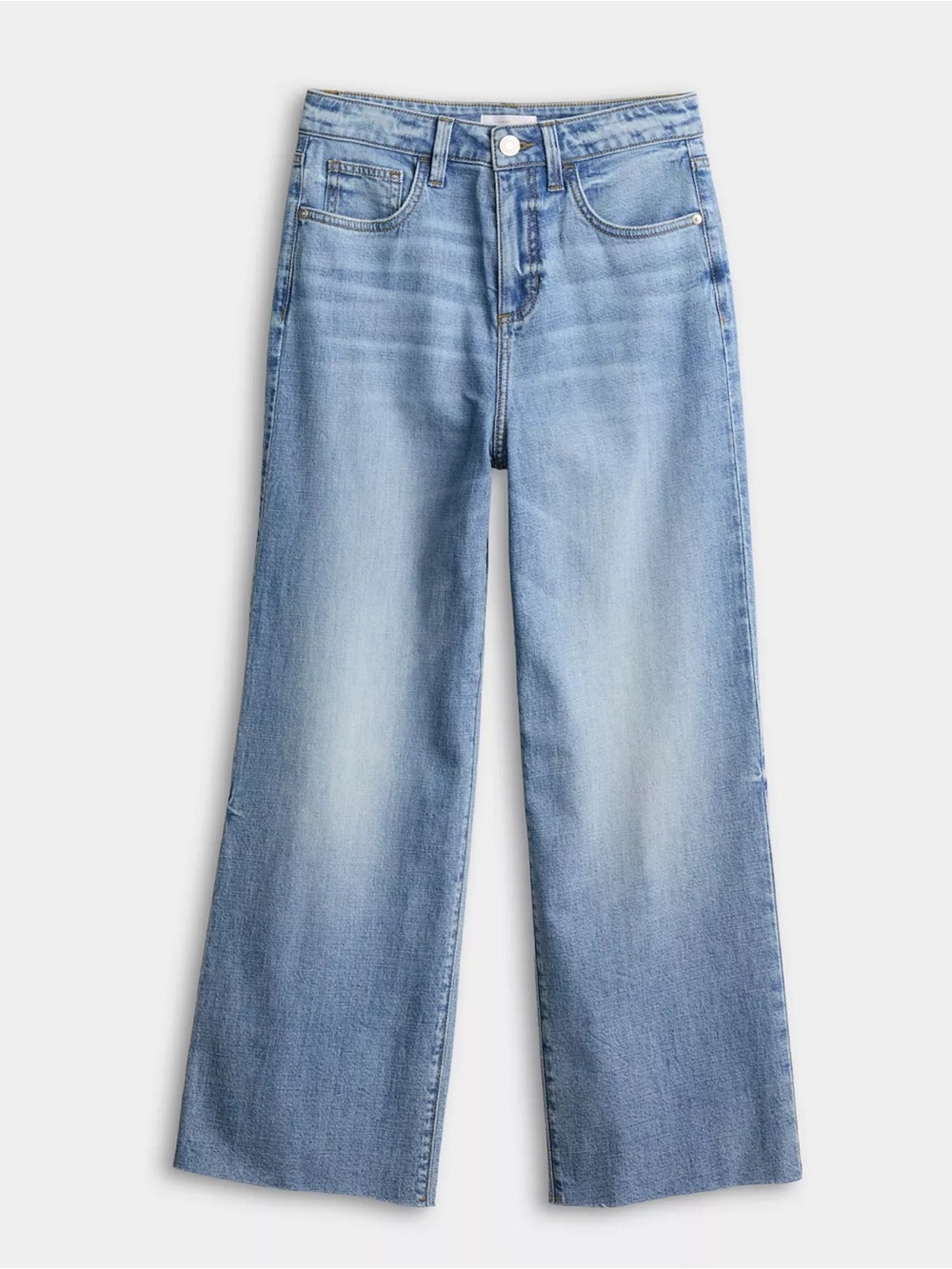 LC Lauren Conrad Light Wash Wide-Leg Jeans
